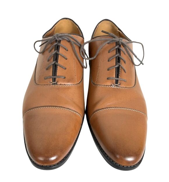 Zara Man Brown Cap-Toe Derby Style Oxfords EU 43 / US 10 Office Church Casual main image 11